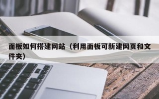 澄迈面板如何搭建网站（利用面板可新建网页和文件夹）